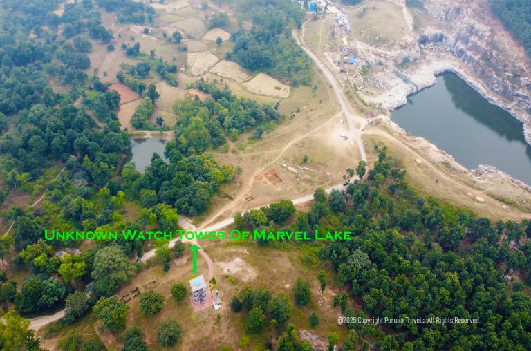 Unknown-Watch-Tower-&-the-Marble-Lake-Together-2----Close-View---Purulia-Travels